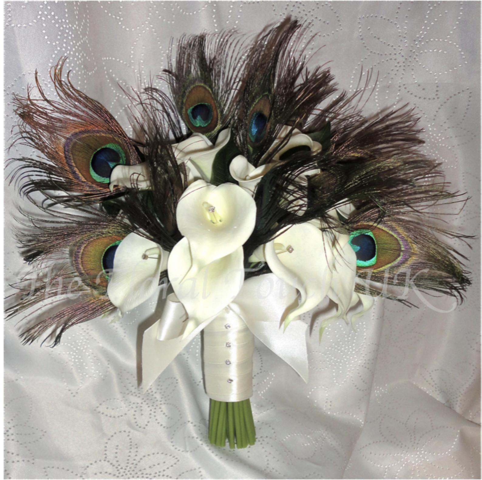 Peacock Feather Bridal Bouquet